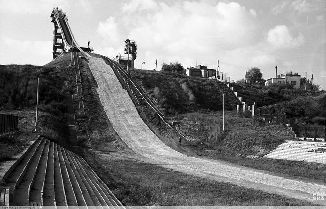 Skocznia w Warszawie 1960r. 