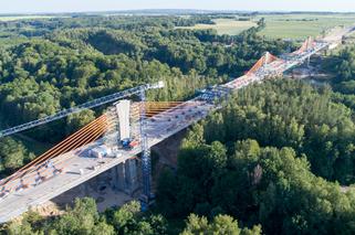 Most pod Ostródą z najdłuższym przęsłem w Europie. Zobacz najnowsze zdjęcia z budowy