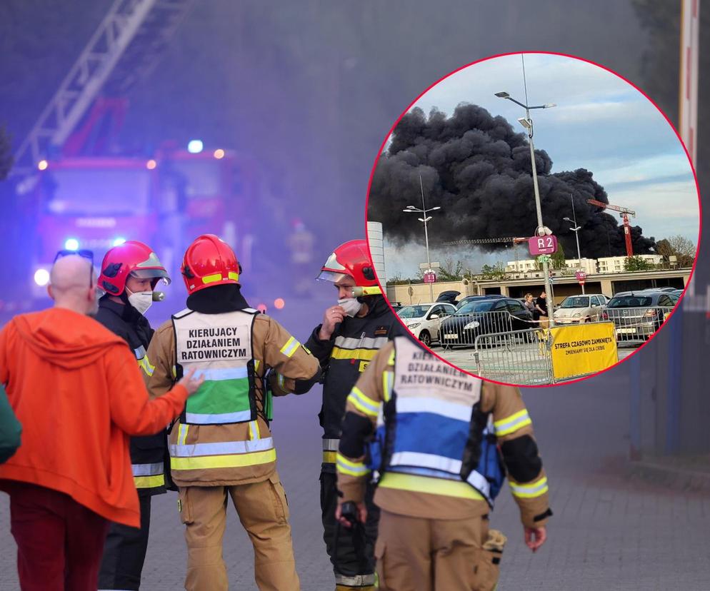  Pożar hali magazynowej w Katowicach