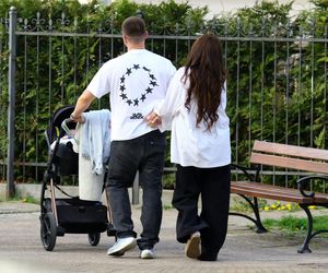 Marcin Hakiel z Dominiką i synkiem Romeo w Sopocie