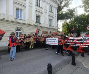 Protest studentów na Uniwersytecie Warszawskim