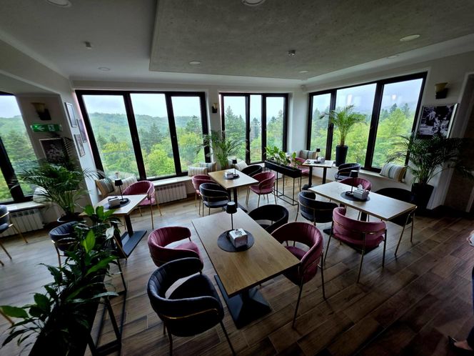 Kawiarnia Widokowa w Polańczyku Perła Bieszczadów.