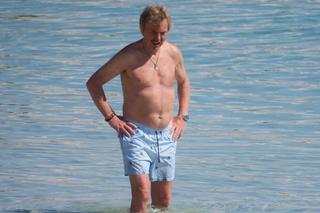 Zbigniew Boniek na plaży
