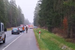 Wypadek na trasie Supraśl- Ogrodniczki. Droga zablokowana