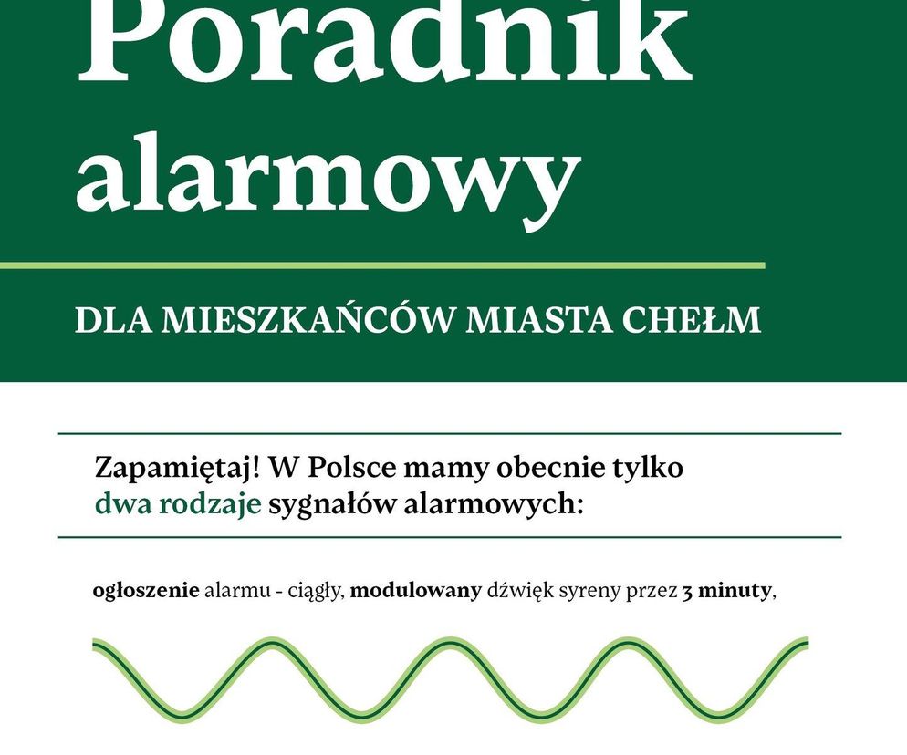 Poradnik Alarmowy dla mieszkańców Miasta Chełm