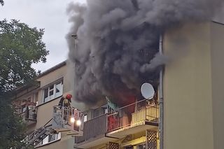 Pożar na Waryńskiego w Łodzi