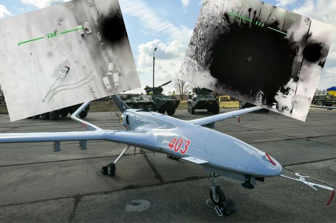 Udany atak ukraińskiego drona