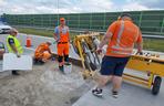 Tak naprawiano betonową nawierzchnię autostrady A1