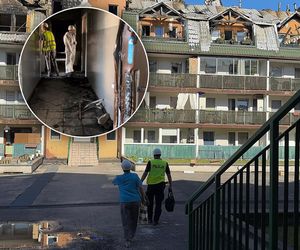 Tak wygląda wnętrze spalonego bloku w Ząbkach. Policja pokazała wszystko
