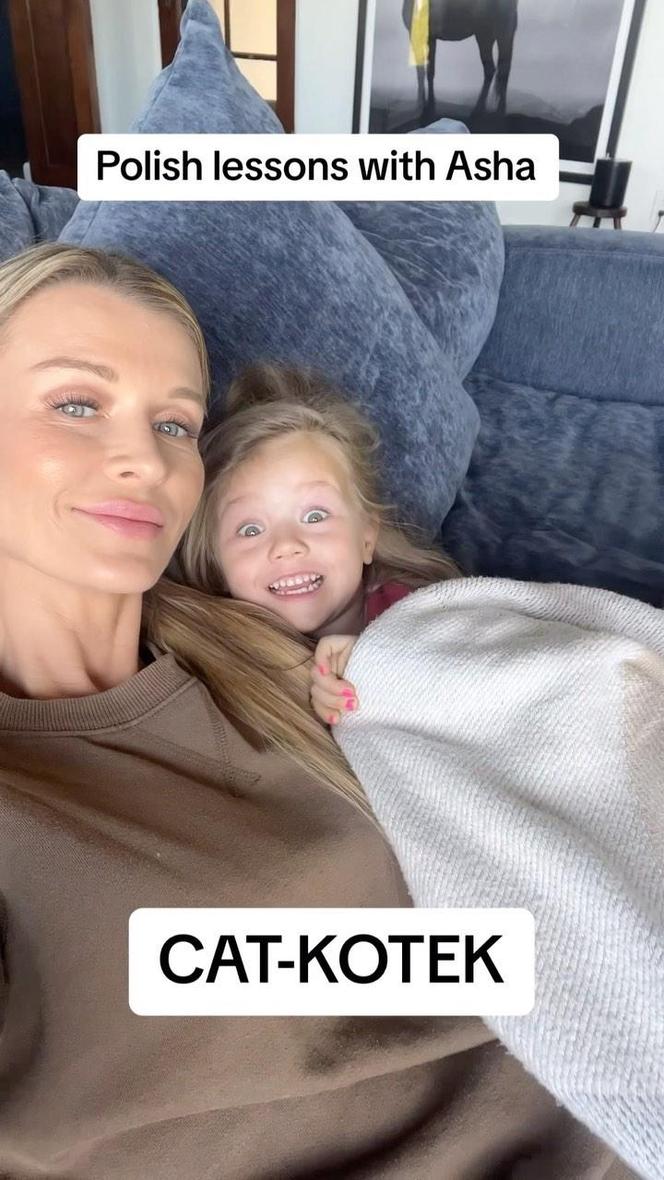 Joanna Krupa i córka, Asha na instagramie