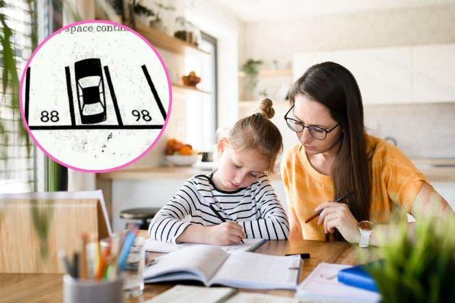 mama z córeczką odrabiające lekcje