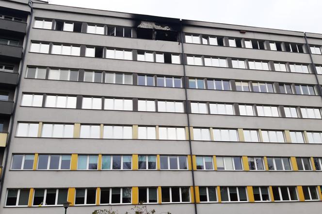 Pożar w szpitalu w Katowicach