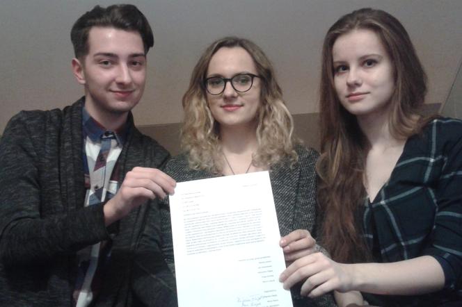 Licealiści przygotowali petycję
