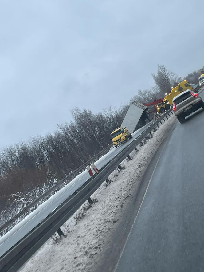Wypadek na S1 w Sosnowcu