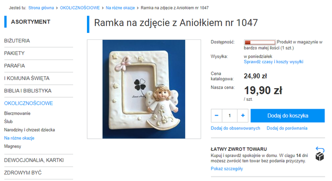 To ojciec Rydzyk sprzedaje w swoim sklepie. Są gry biblijne, komórki, a nawet pamiątki z Peru