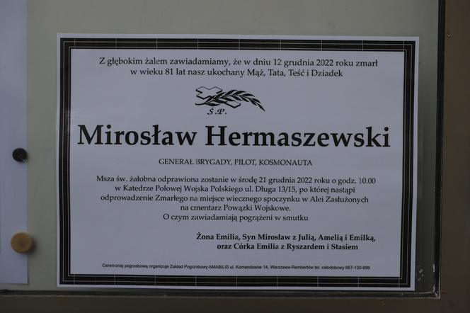 Pogrzeb gen. Mirosława Hermaszewskiego