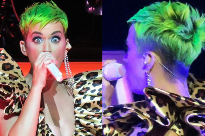 Katy Perry w zielonych włosach