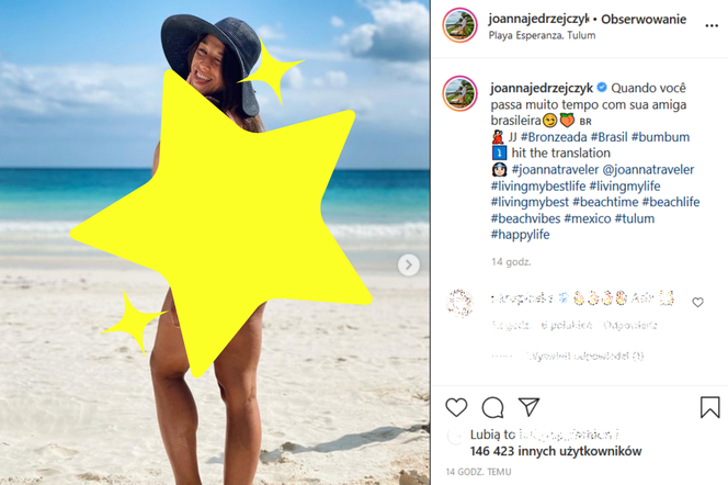 Joanna Jędrzejczyk oczarowała fanów zdjęciami z wakacji w Brazylii [GALERIA]