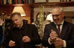 M jak miłość, zabawa sylwestrowa. Werner (Jacek Kopczyński), Andrzej Budzyński (Krystian Wieczorek)
