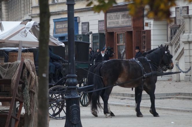 Gwiazdy marzną na planie "Lalki"
