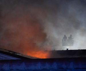 Pożar w Poznaniu na Podolanach