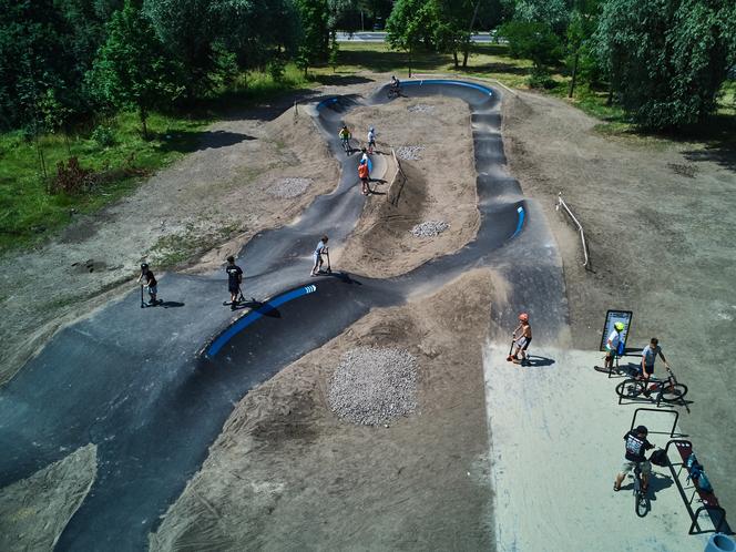 W Gliwicach powstał nowy pumptrack. To już trzeci pumptrack i jednocześnie największy w mieście