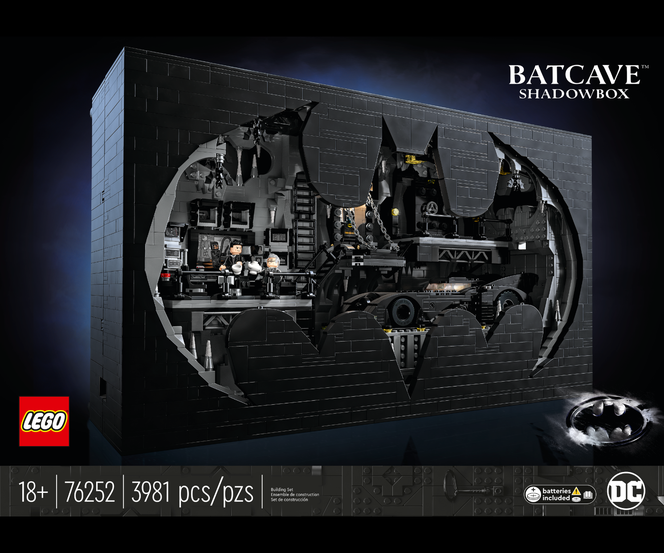 LEGO „Batman Returns” Shadow Box z Jaskini Batmana