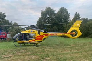 Somianka. 15-latek ciężko ranny w wypadku. Chłopak leżał pod pojazdem typu: buggy [ZDJĘCIA]