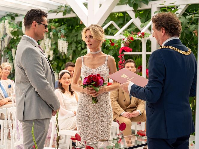 Barwy szczęścia, odcinek 3135: Herman (Maciej Raniszewski), Malwina (Joanna Gleń) 