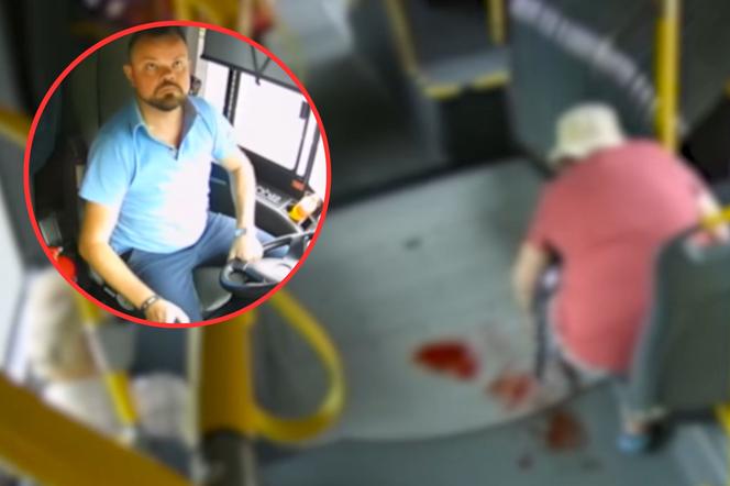 Dramatyczny incydent w autobusie miejskim. Kierowca rzucił się na pomoc krwawiącej kobiecie