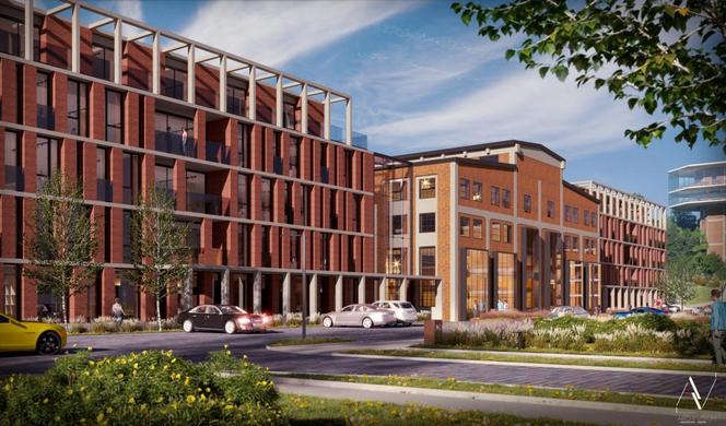 Wizualizacje kompleksu mixed-use Stara Cegielnia w Krakowie