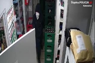 Zamaskowany bandyta wszedł do Żabki w Katowicach