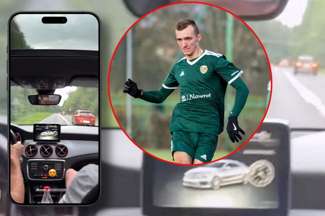 23-letni polski piłkarz pędził prawie 200 km/h w terenie zabudowanym! Wpadł przez kolegę