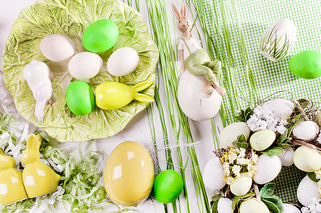 Wielkanocne dekoracje stołu