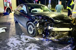 Wypadek na Trasie Prezydenta Władysława Raczkiewicza w Toruniu. Zdjęcia z miejsca zdarzenia