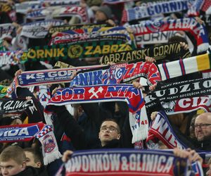 Kibice na meczu Górnik Zabrze - Lech Poznań