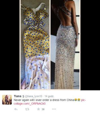 Nie zamawiaj sukienek z Chin