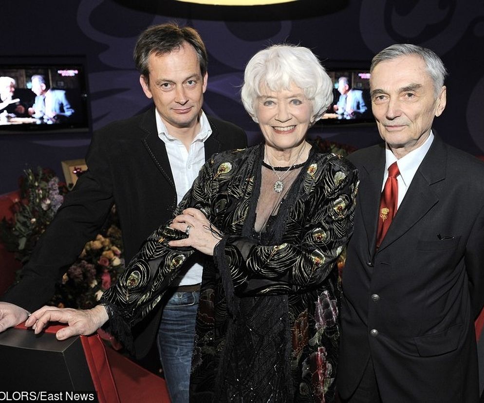 Alina Janowska z synem Michałem i mężem Wojciechem Zabłockim