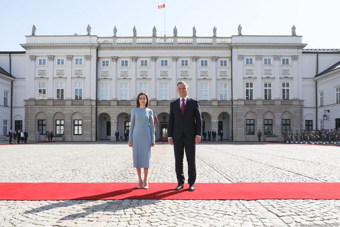 Prezydent Duda spotkał się z prezydent Mołdawii