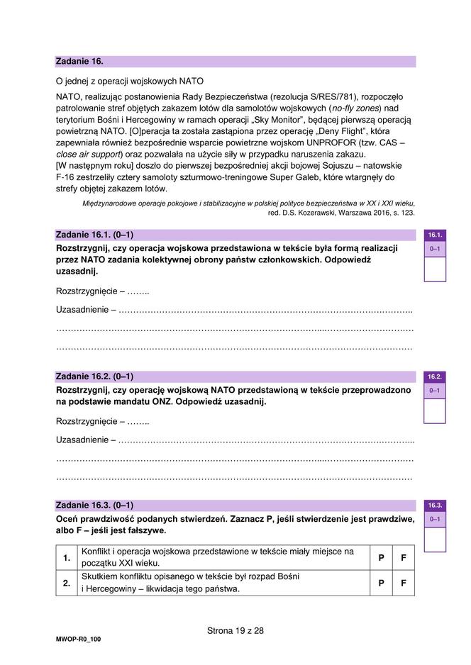 Matura 2024: WOS poziom rozszerzony, ODPOWIEDZI i ARKUSZE CKE do ściągnięcia NOWA FORMUŁA 2023