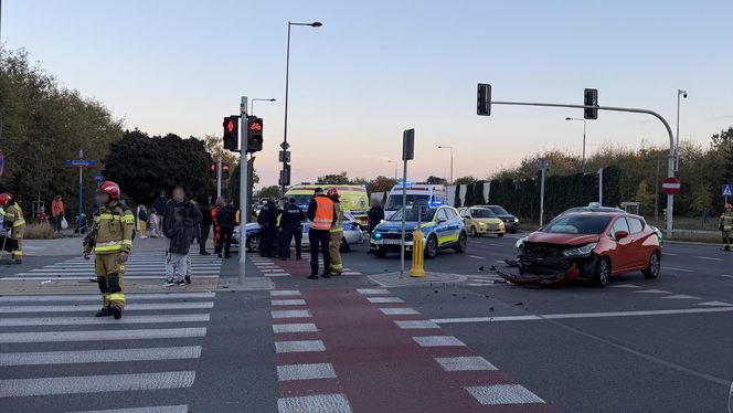 Dachowanie radiowozu. Bielany