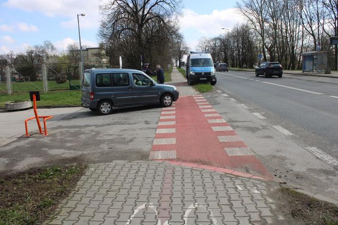 Tarnów. Potrącenie rowerzysty na ścieżce rowerowej