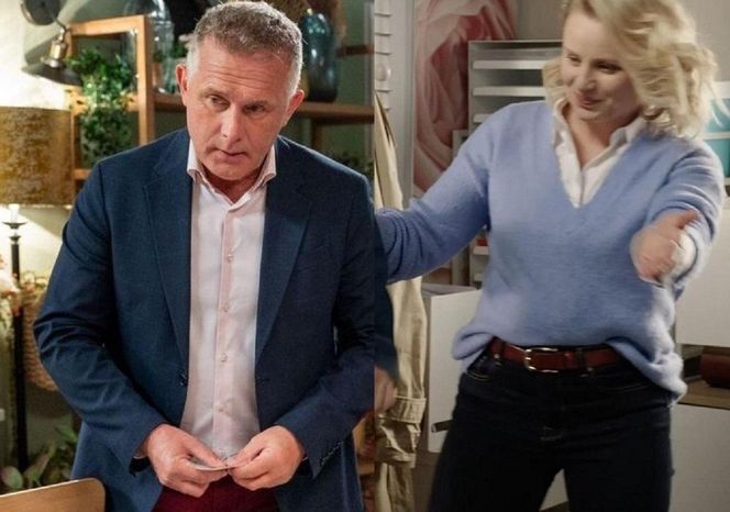 M jak miłość, odcinek 1854. Artur (Robert Moskwa), Judyta (Paulina Chruściel)