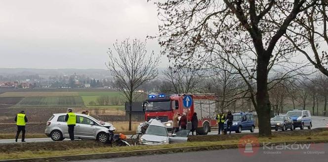 Książ Wielki. Tragiczny wypadek na DK-7. Nie żyją dwie osoby [ZDJĘCIA]