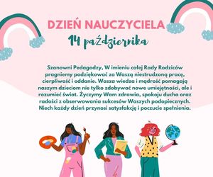 Życzenia od rady rodziców na Dzień Nauczyciela