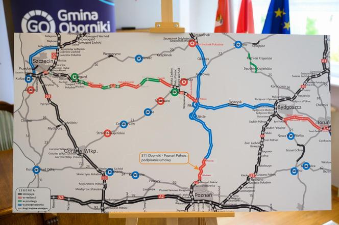 Podpisanie umowy na budowę drogi S11 w Obornikach