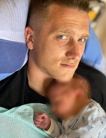 Piotr Zieliński z synem