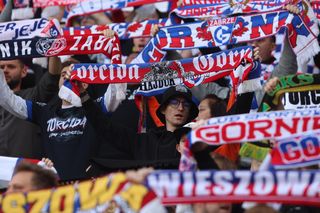 Kibice Górnika Zabrze na stadionie