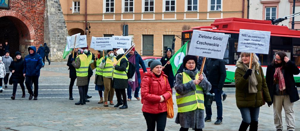 Przeciwko zabudowie Górek Czechowskich. „Strajk dla Ziemi” w centrum Lublina