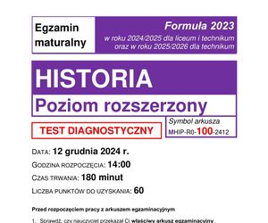 Oto ARKUSZ CKE matury próbnej z historii 2024. Arcytrudne zadania na rozszerzeniu!